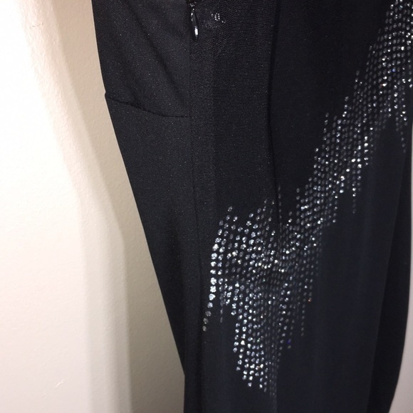 Morgan and Co. black and silver dress size 7/8 sparkly prom dress long m… - Picture 4 of 8